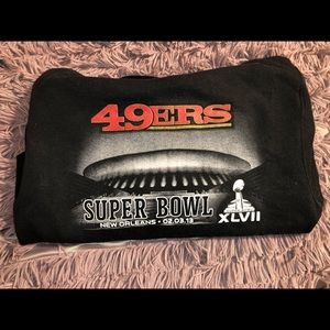 49ers Superbowl black hoodie